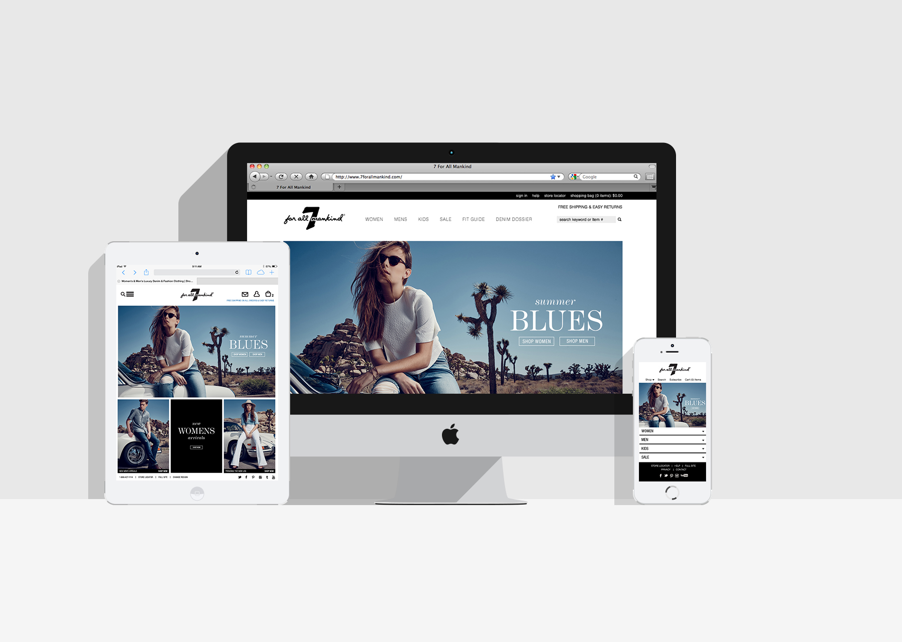 7 For All Mankind Website — image 1